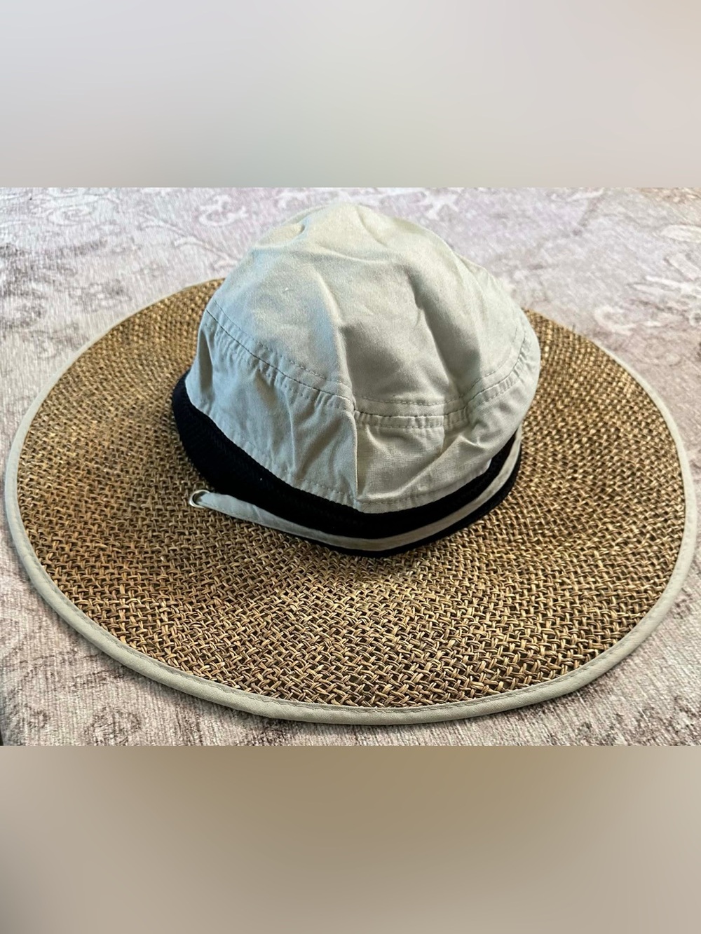 Columbia Wide Brim Straw Sun Hat S/M